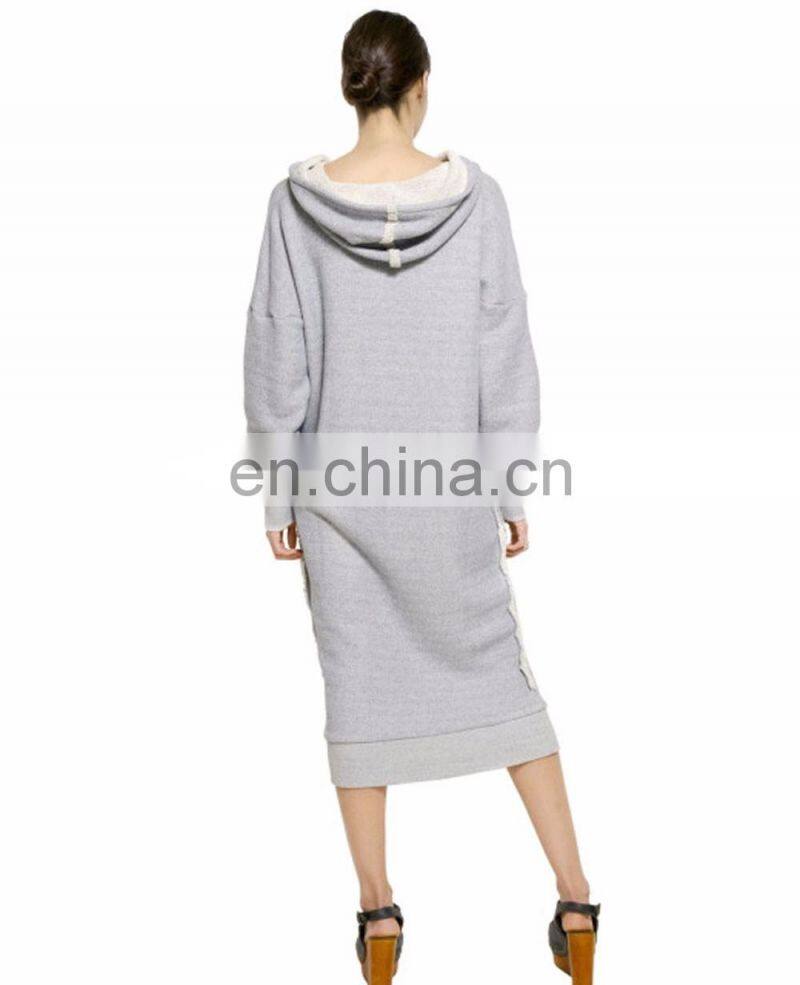 Thin Cotton Fleece Blank Wholesale Solid Color Woman Hoodie