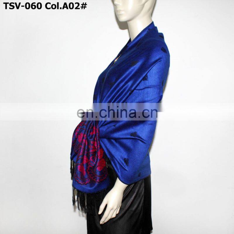 Feeling soft high quality spanish flamenco manton pashmina shawl