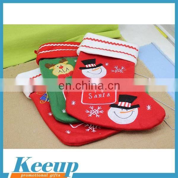 Customized Branded Promotional Felt Xmas Stockings for Christmas gift