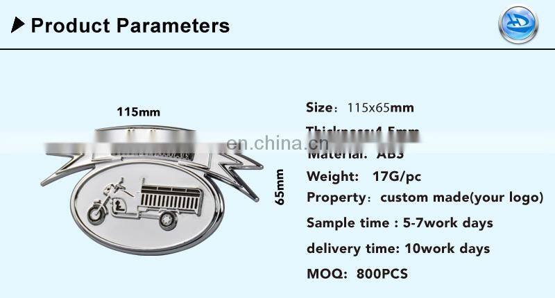 Chrome ABS Car Emblem For Truck, Motors