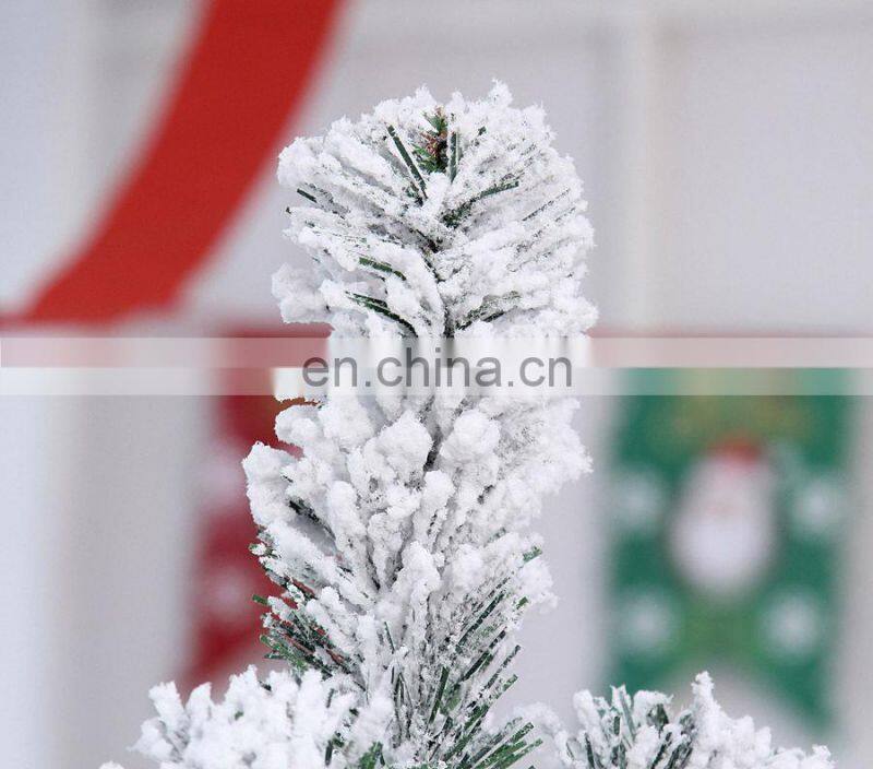 2017 New Big Size Tall Snowing White Christmas Tree Decorations Frosted Snow Artificial Christmas Trees Wholesale China
