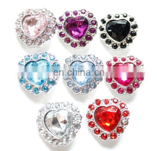 Trendy wholesale rhinestone antique silver button