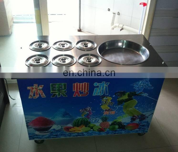 high quality fried ice cream machine double pan ice cream machine fried