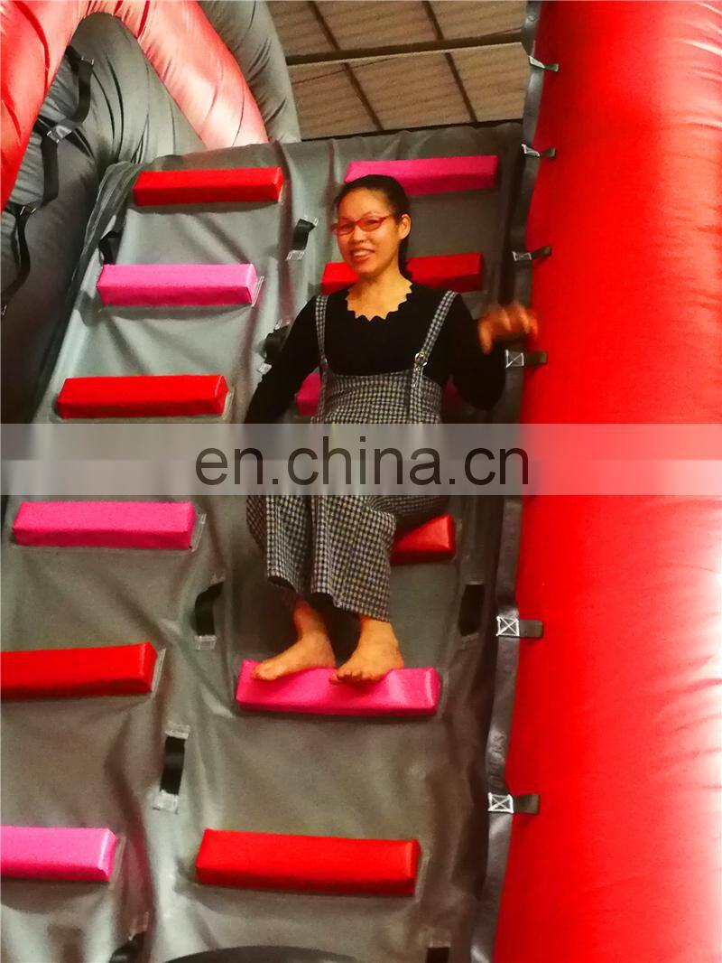 All in one Kids steam train theme inflatable obstacle course bounce house for sale