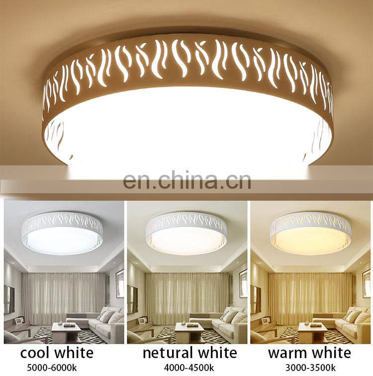 Modern LED Ceiling Light Round Bedroom Simple Living Restaurant Lighting