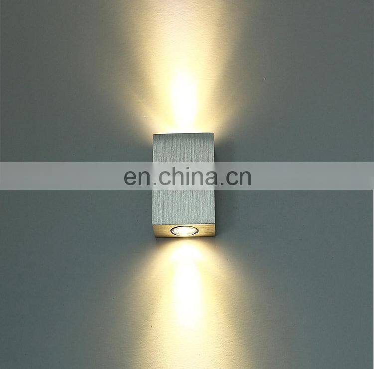 Creative Square Aluminum Decorative LED Wall Lamp Bedroom Bedside Wall Lamp For Staircase Corridor