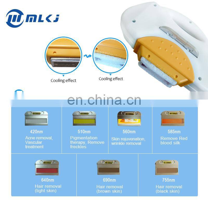 Salon clinic use vertical rf vacuum cavitation slimming machine elight shr nd yag laser multifunction machine