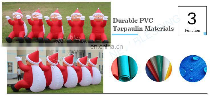 Inflatable Advertising 25ft christmas inflatable santa,outhouse Inflatable Christmas Bouncer Castle decoration