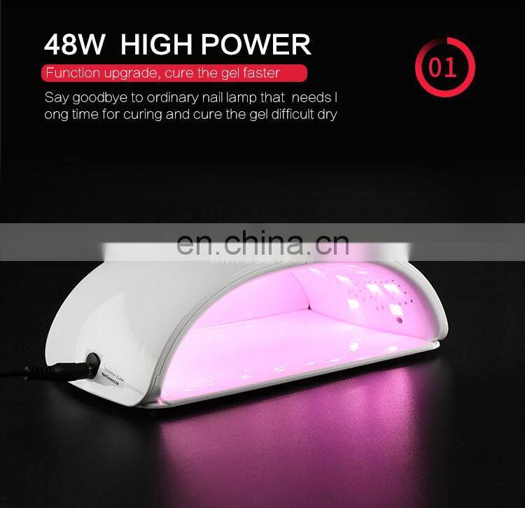 48w UV LED 48w PLUS new smart uv led nail Gel Dryer Nail Lamp