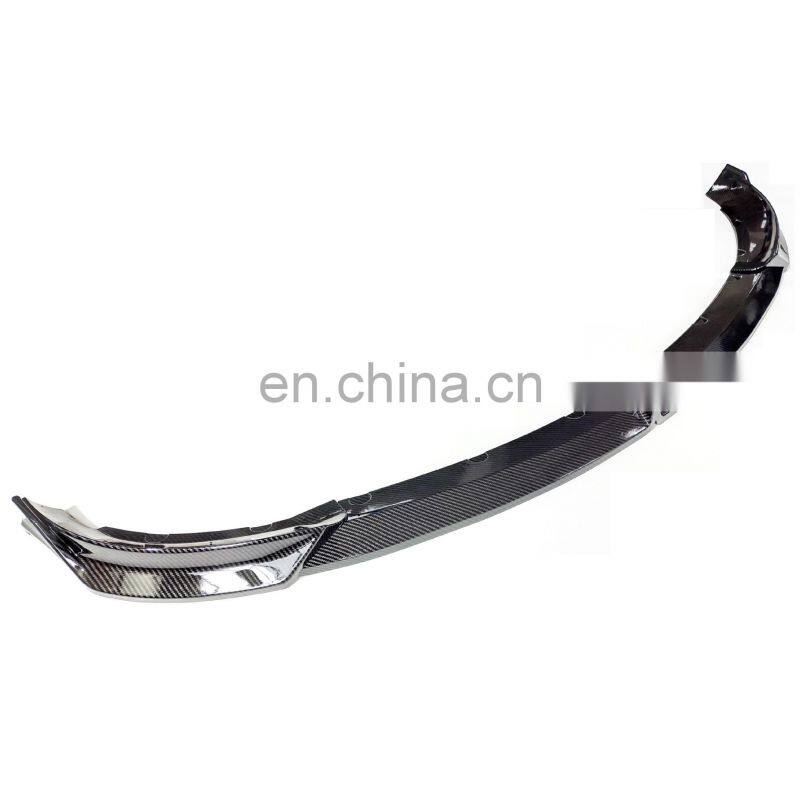 Gloss black Carbon fiber car bumper front lip for Tesla model-3 2019-2020 sport front lip for Tesla model-3 2019-2020