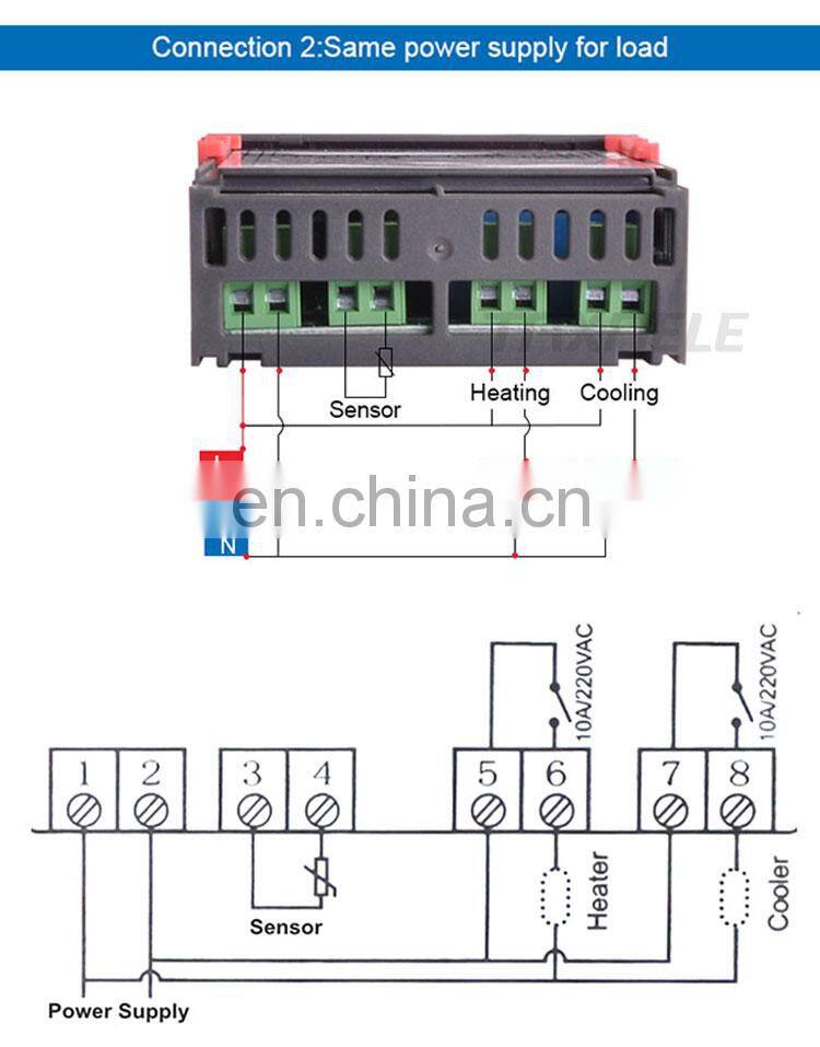 LED Digital Temperature Controller STC-1000 110V-220VAC 10A Two Relay Output Thermostat Heater and Cooler Thermoregulator