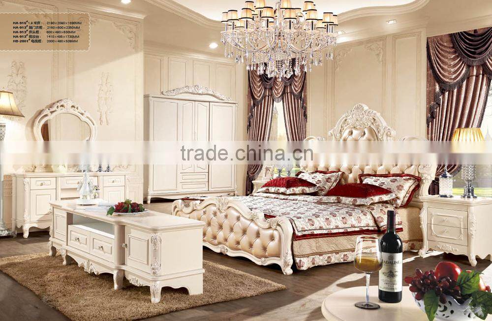 American furniture bed of completely real wood , classical bed , marriage bed
