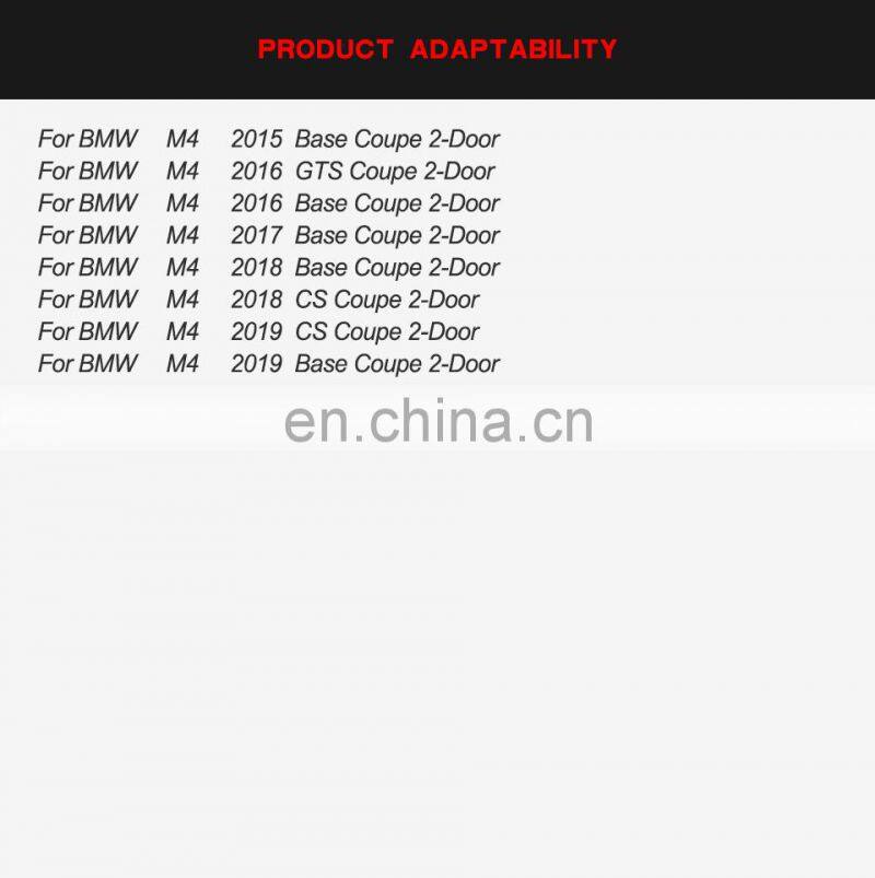 M4 Style Carbon Fiber Boots Lid Spoiler for BMW F82 M4 2014- 2019 Coupe