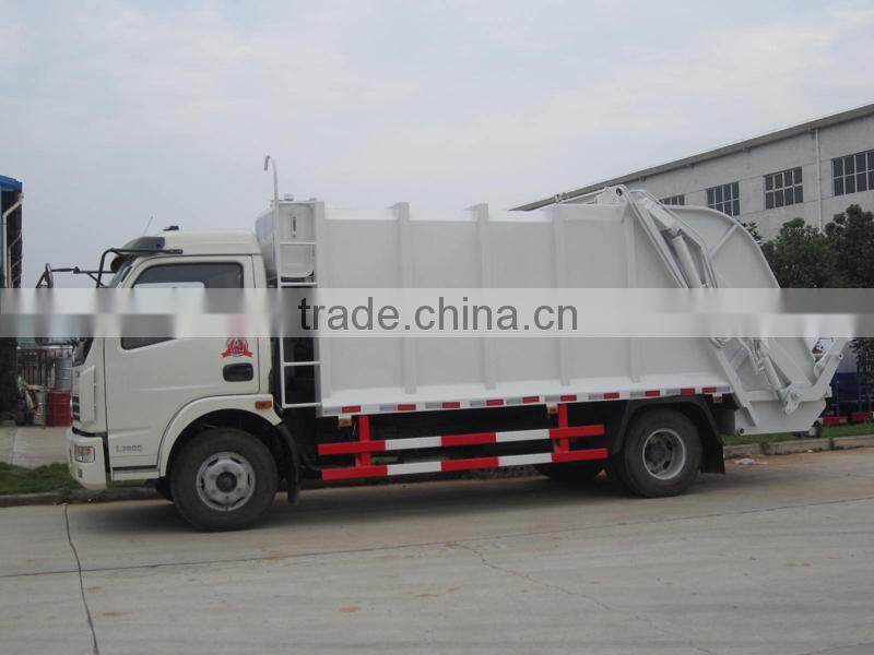 dongfeng garbage truck rear compactor 7cbm