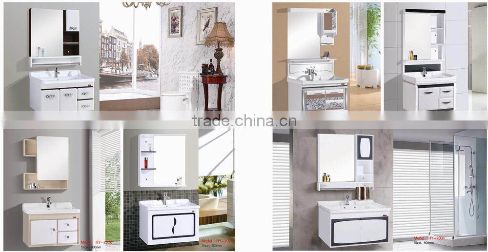 high glossy Bathroom Cabinet with Mirror