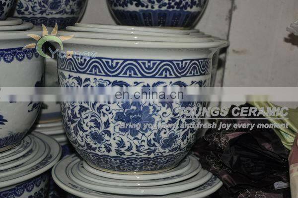 Chinese Small and Big size ceramic planter flower pots for indoor and garden