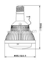Aluminum housing and heat sink finning LED linear high bay light
