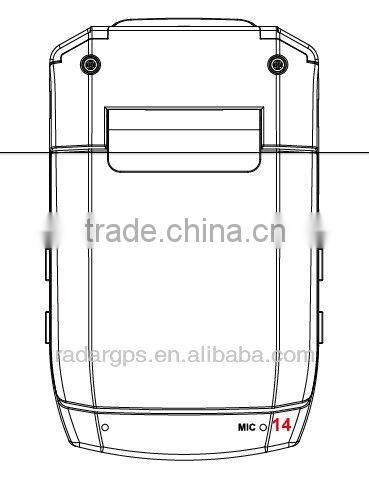 radar detector with car dvr camera GPS-368 full X/K/KA/KU Band Radar Detector original Conqueror