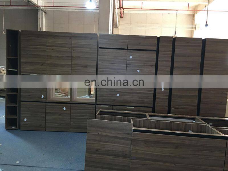 Modular Kitchen Furniture Storage Customized Wood Color Melamine Design Plywood Kitchen Cabinets