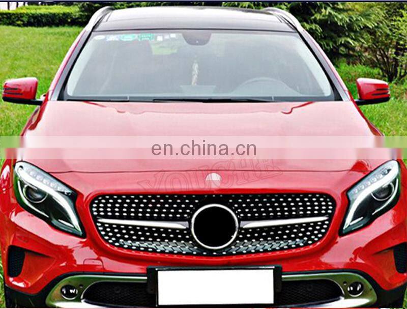 Diamond radiator style front bumper mesh grille grill for Mercedes Benz GLA class X156 W156 2014-2016