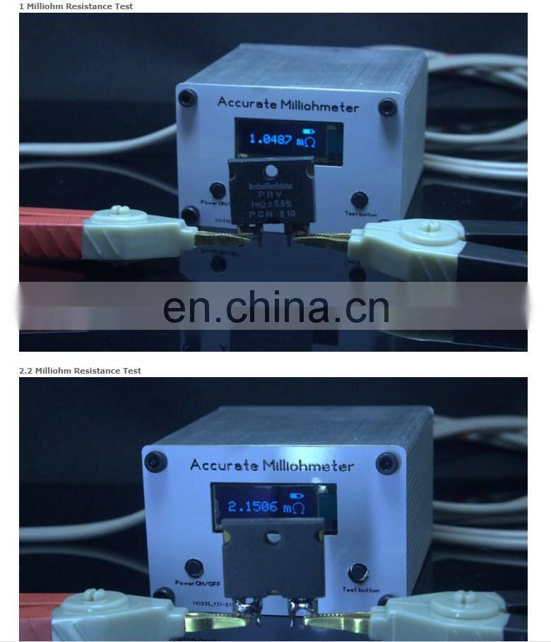 High-Precision Resistance Tester Milliohm Meter Accurate Milliohmmeter With USB Charging