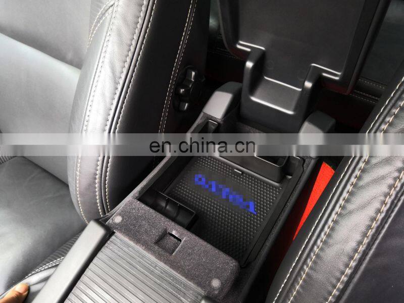 Black Armrest Storage Box Tray Fit for Volvo S60 S60L V60 XC60 with Mat and Logo Accessories Car Styling