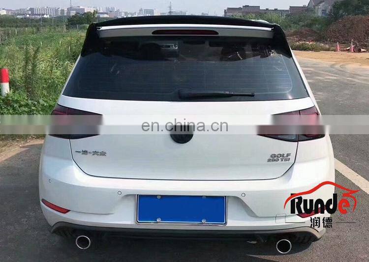 Runde Car Modification Accessories PP Material GTI Style Front Bumper Side Skirt Rear Lip For Volkswagen Golf 7.5 Body Kit