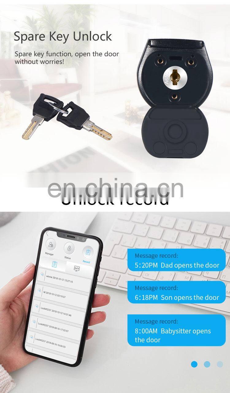 WE.LOCK hot sale smart digital alarm spare key unlock digital lock
