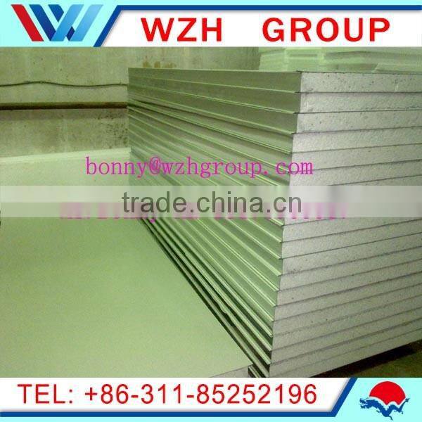 50-150 mm composite ceiling panel and eps , rockwool and PU roof panel