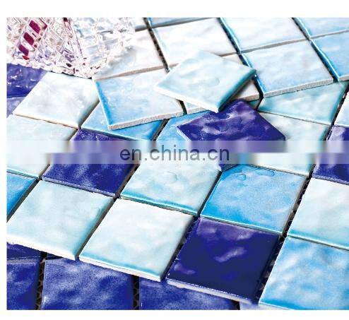 Non slip pool tiles swimming pool ceramic mosaic and glass tiles swimming pool tile for sale
