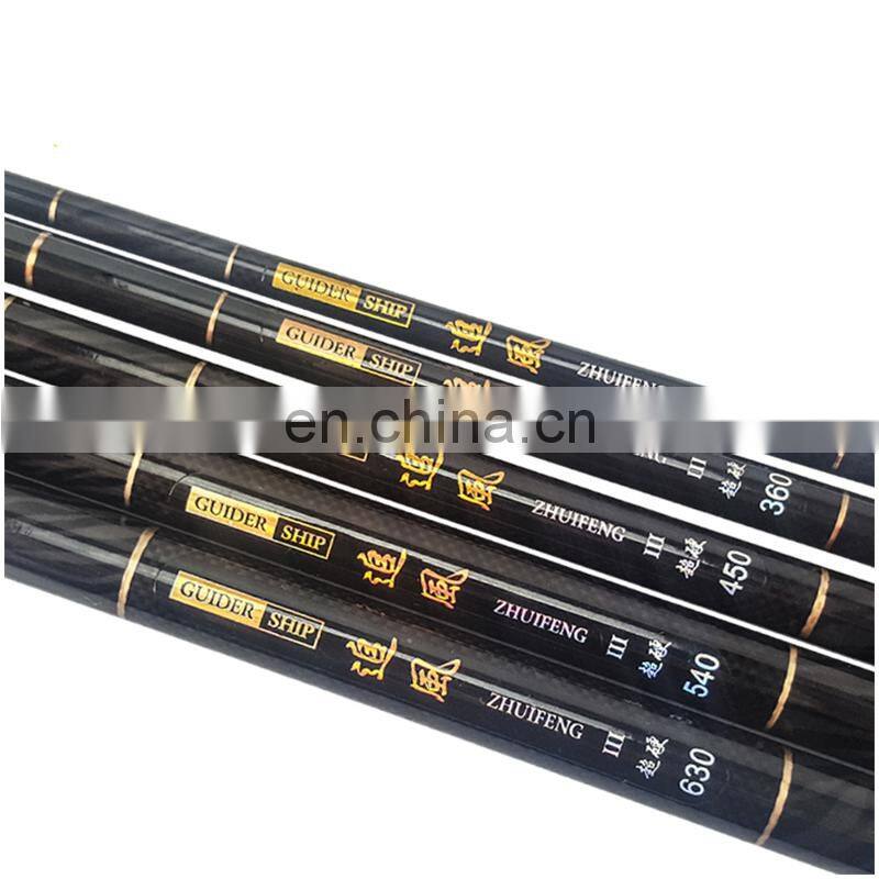 Byloo cheapest wholesale free logo 3.6m -7.2m carbon fiber and fiberglass glass fishing rod mini travel