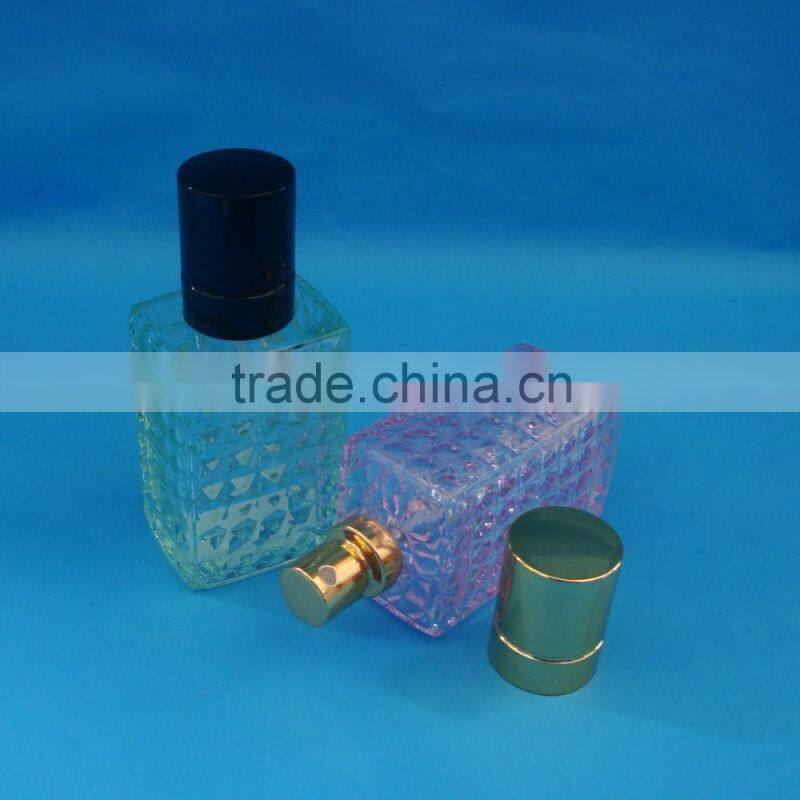 Empty perfume glass bottle with sprayer / Middle east series perfume glass bottle in different shapes