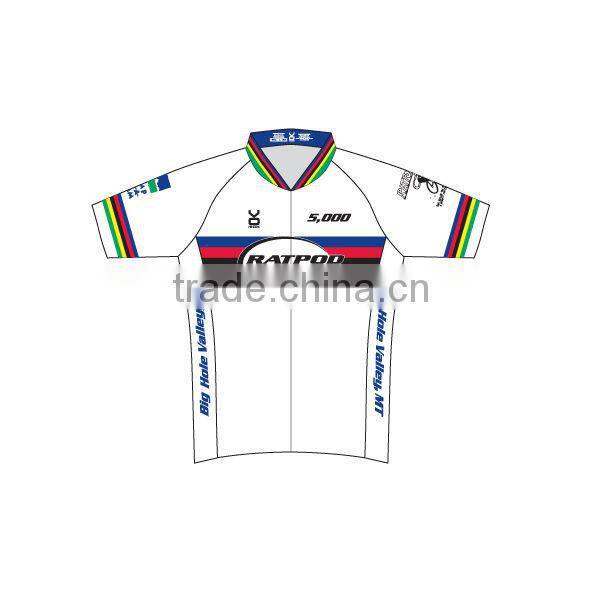 china supplier custom sublimation cycling jersey