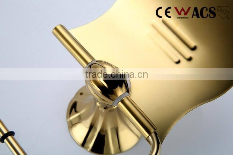 Brass bathroom accessory toilet paper holder