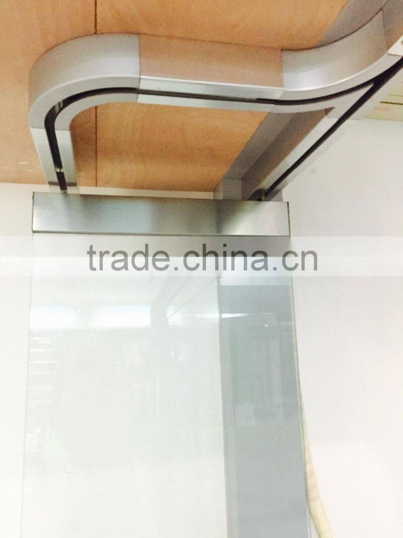 FD-9000H customized glass sliding frameless office folding glass shower doors