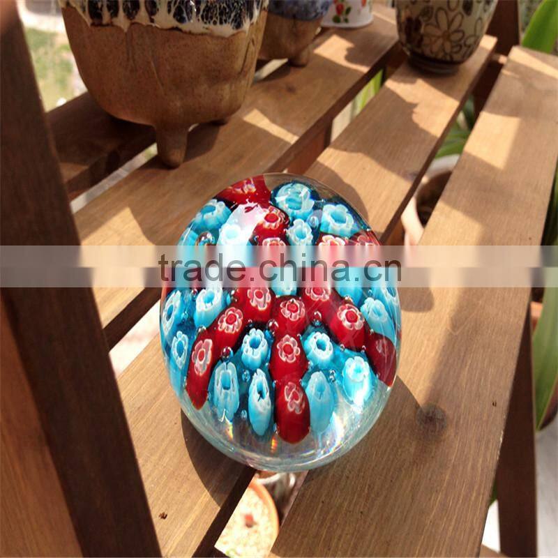 Clear crystal paperweight for table decoration