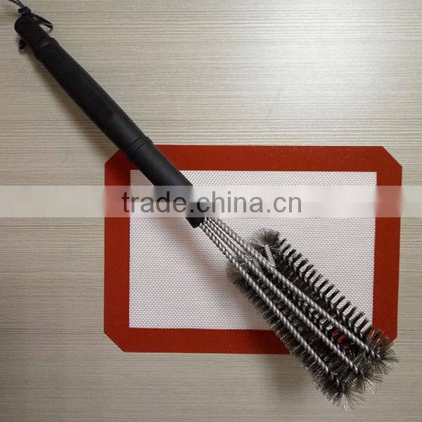 LatestTop rank 18' Stainless Steel wire BBQ grill brush Barbecue Grill Brush with long handle cleaning brush