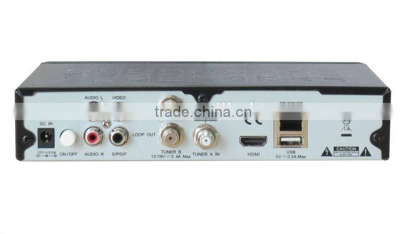 Original ZGEMMA H .2S Twin Tuner DVB-S2 + DVB-S2 Dual Core Satellite Receiver support TF memory Card