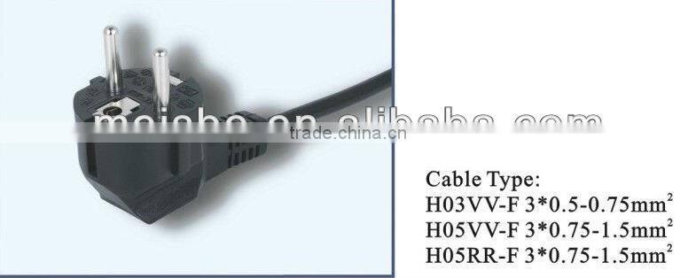 3 Pins Euro ac dc 6v plug in switching power adapter