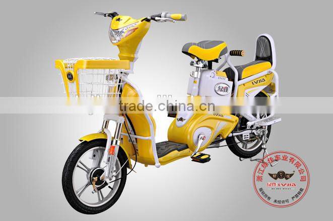 hot sales popular design 350W 48V 12AH 2 wheel electric bicycle
