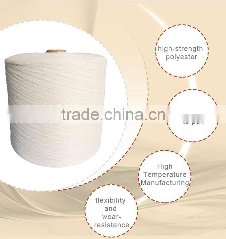 Raw white 206 thread for bag closer / polyester thread
