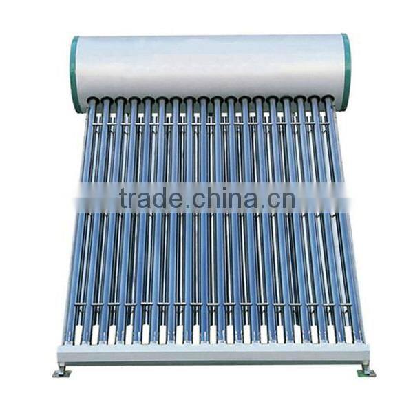 18 evacuated tubes compact solar hot water heater