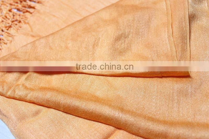 Fashionable satin printed pure color long scarf pashmina scarf make your own scarf
