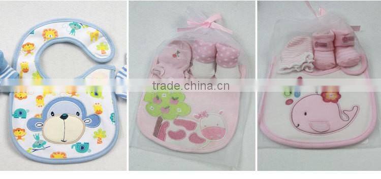 Factory Direct Sales baby hat bib Baby gift set newborn