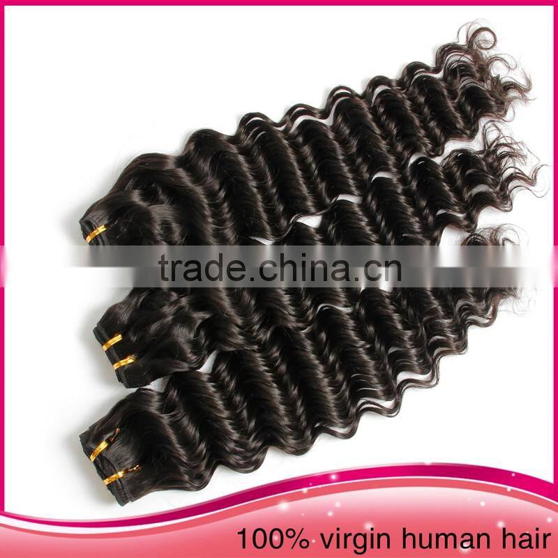 Wholesale Full Cuticle 6a Brazilian Human Hair Extension, 100Unprocessed Human Hair Deep Curly Hair Weaving