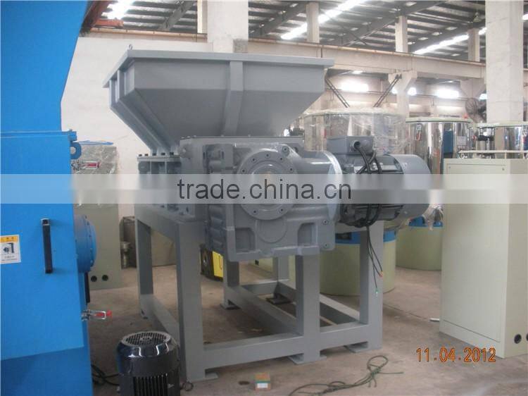 plastic shredder two shaft machine crusher