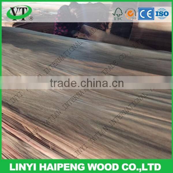 rotary cut 0.32mm grade A water gum face veneer instead of natural gurjan face veneer