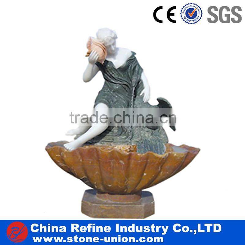 outdoor angel water fountain