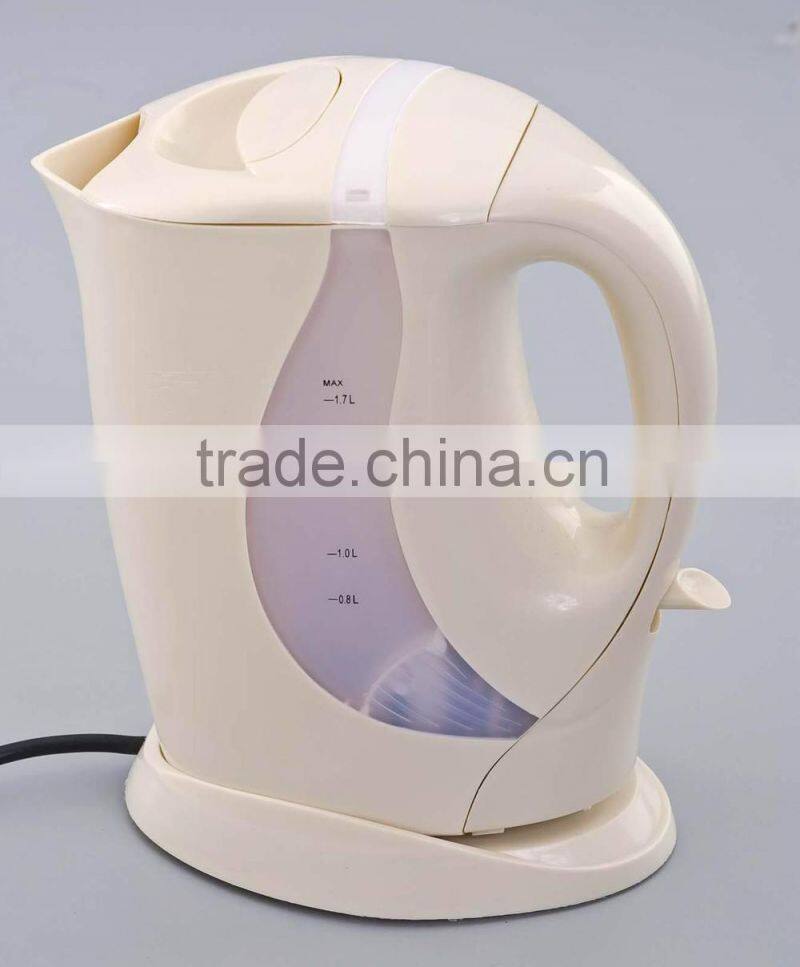 1.8L cheap plastic electric kettle