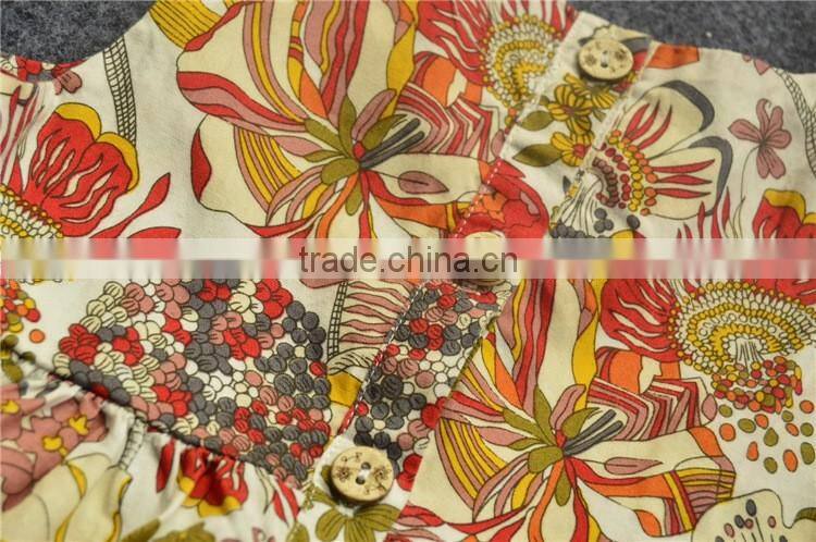 2016 New arrival summer boutique children dress wholesale new model girl dress for print frock design kid dress (ulik-GD094)